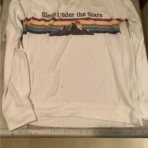White 'Sleep Under the Stars' Graphic Sweatshirt